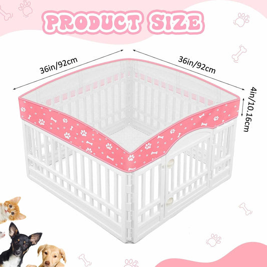 SilTriangle 36 inch 4 panels square crate topper mesh ventilation detail