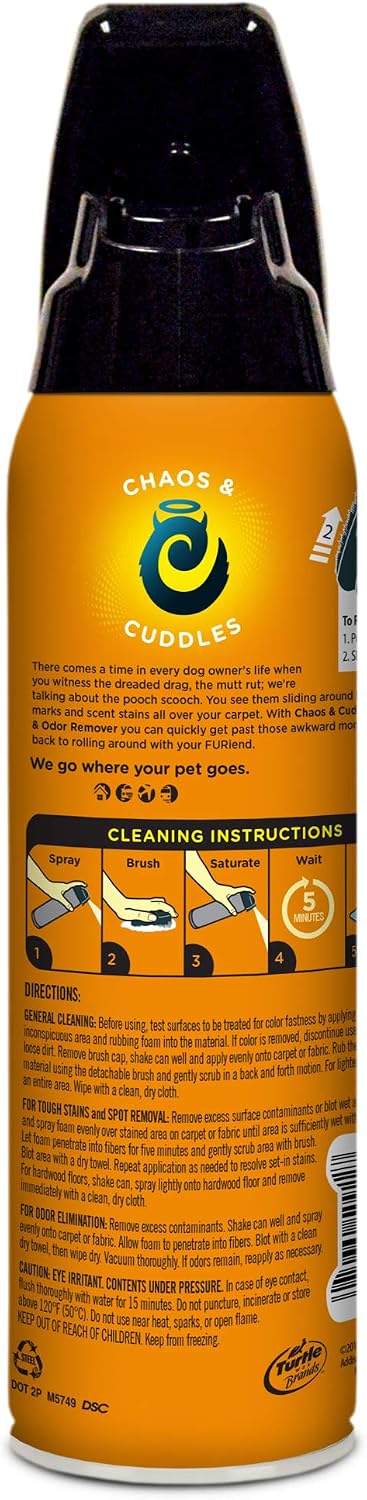 Detached micro scrubber cap of Chaos & Cuddles pet carpet cleaner demonstrating the fabric-safe bristles
