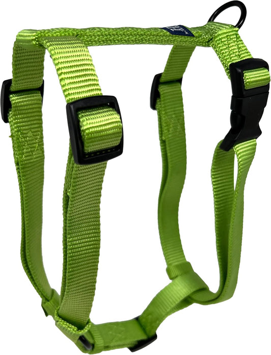 Hamilton nylon harness purple showing box stitched seams