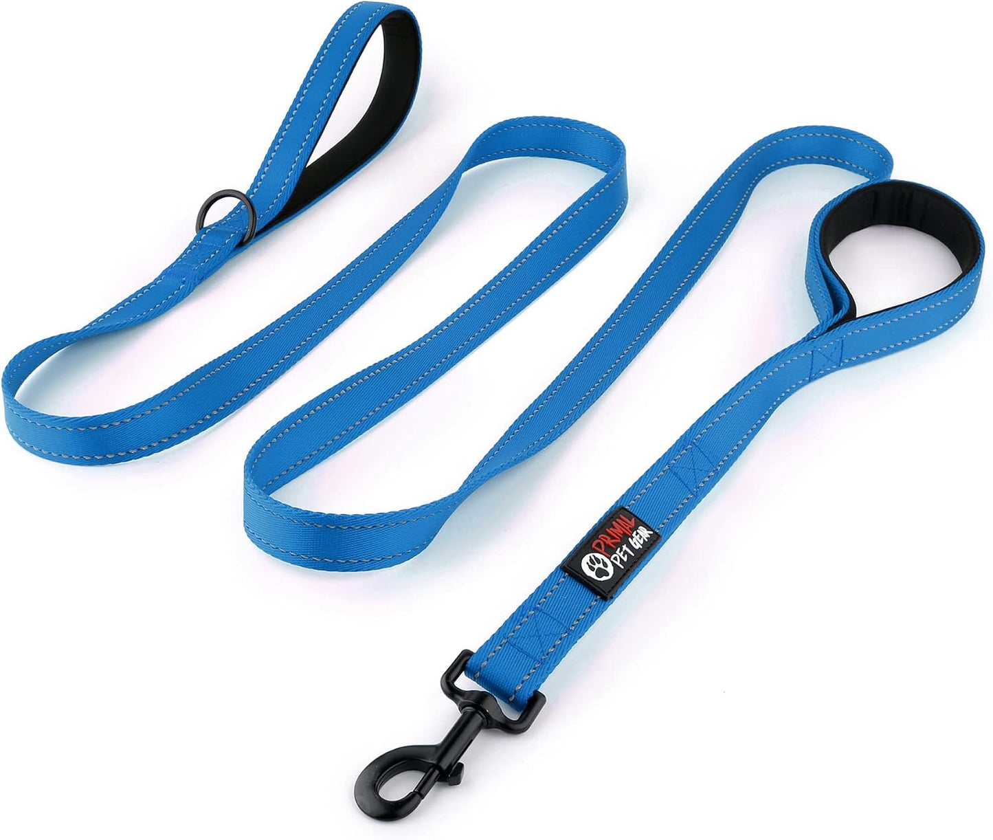 Primal Pet Gear Dog Leash 8ft Long - Black - Traffic Padded Two Handle - Heavy Duty - Double Handles Lead for Control Safety Training - Leashes for Large Dogs or Medium Dogs - Dual Handles Leads - Image 10