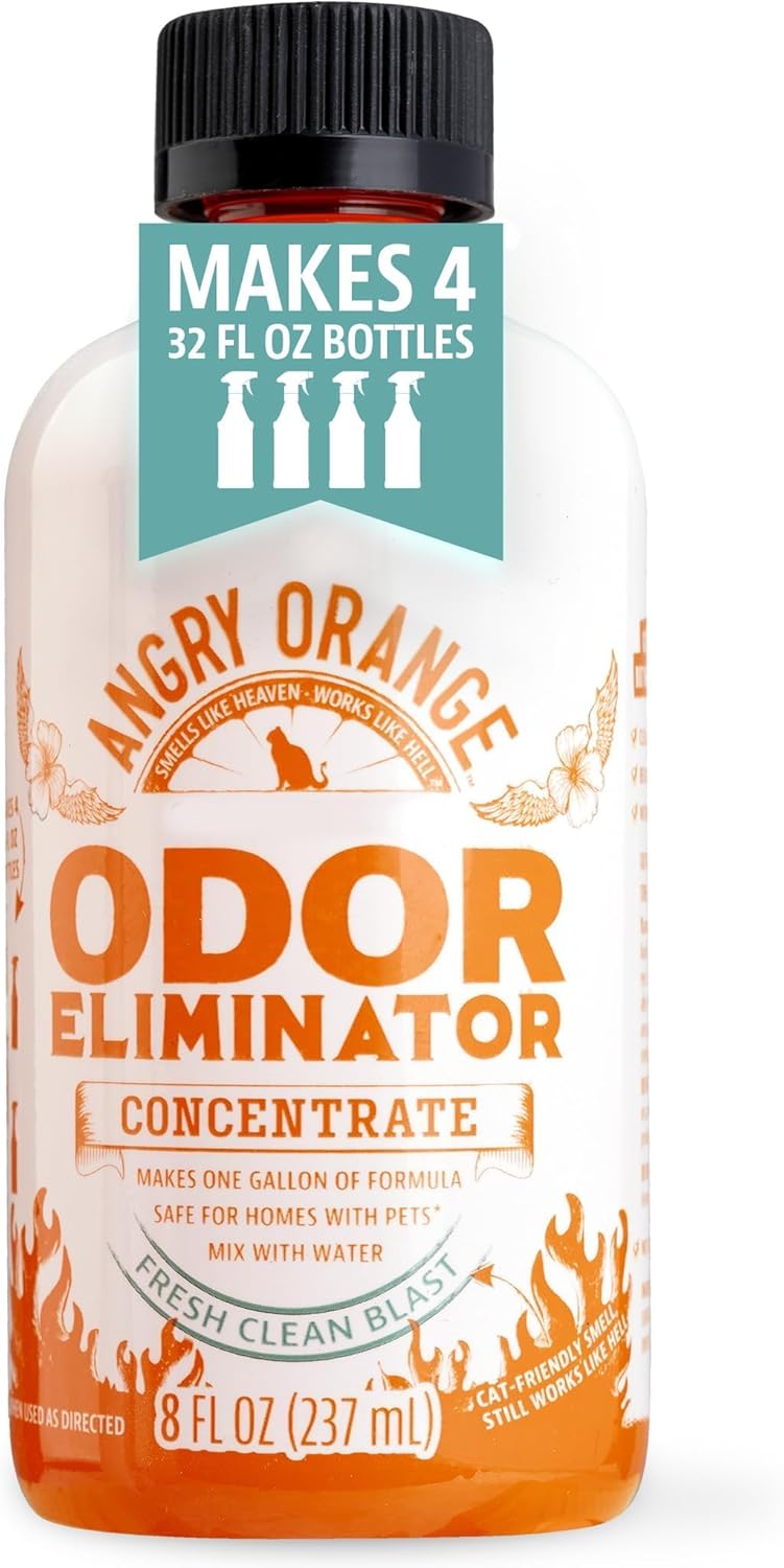 Angry Orange Pet Odor Eliminator 8 oz. bottle- Industrial Strength Pet Odor Remover - Makes (4) 32oz. Bottles - 1 Gallon - Neutralizes and Sanitizes Tough Pet Odors Fast - Image 9