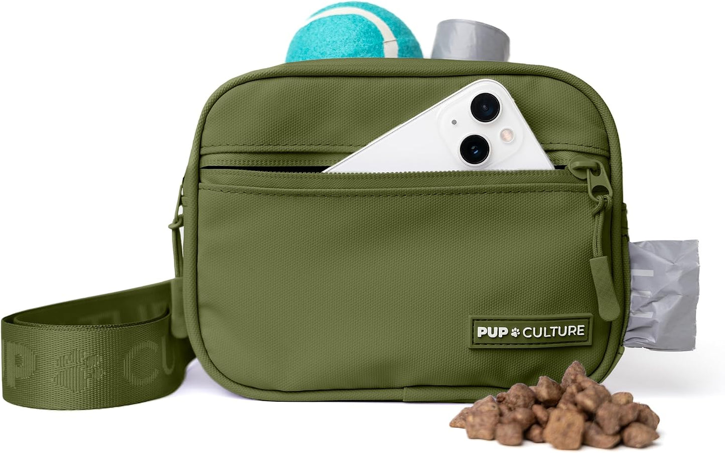 Pup Culture Dog Treat Pouch with Poop Bag Dispenser and Removable Treat Pouch | Cross Body Dog Walking Bag | The Perfect Puppy Training Tool and Even Better Gift - Image 15