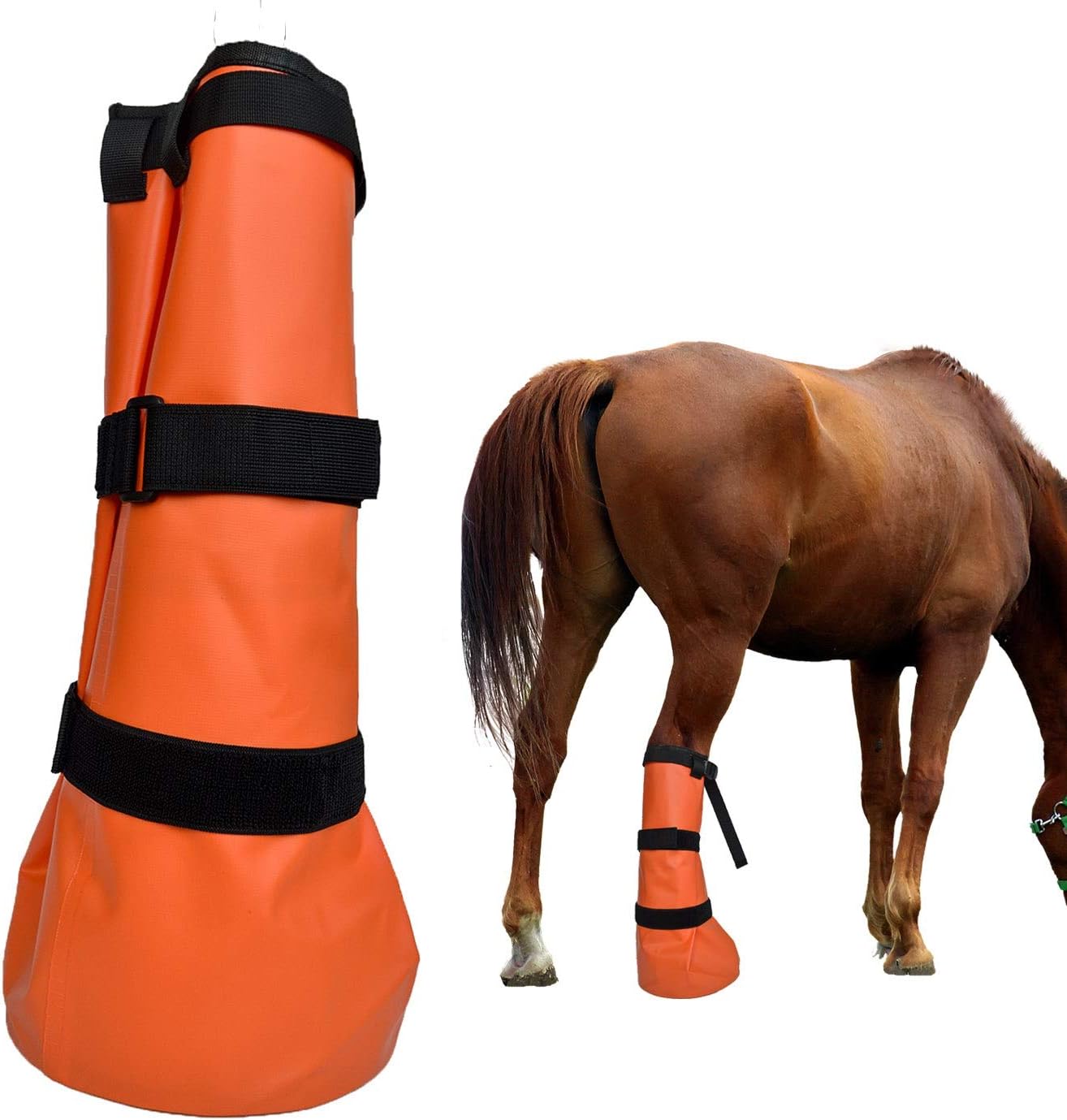 yeezo Hoof Soaking Boot Horse Soaker Hooves Treatment Bag with EVA Pad 1 Pair - Image 10