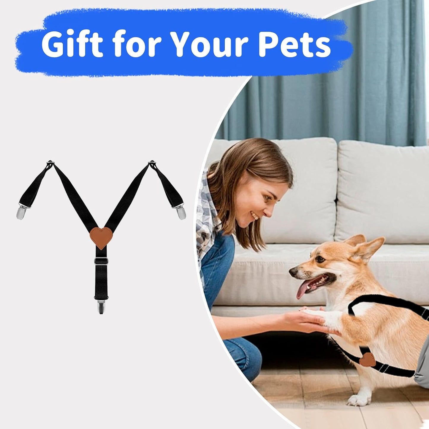 WaJexy imported small size dog diaper harness kit with original packaging details