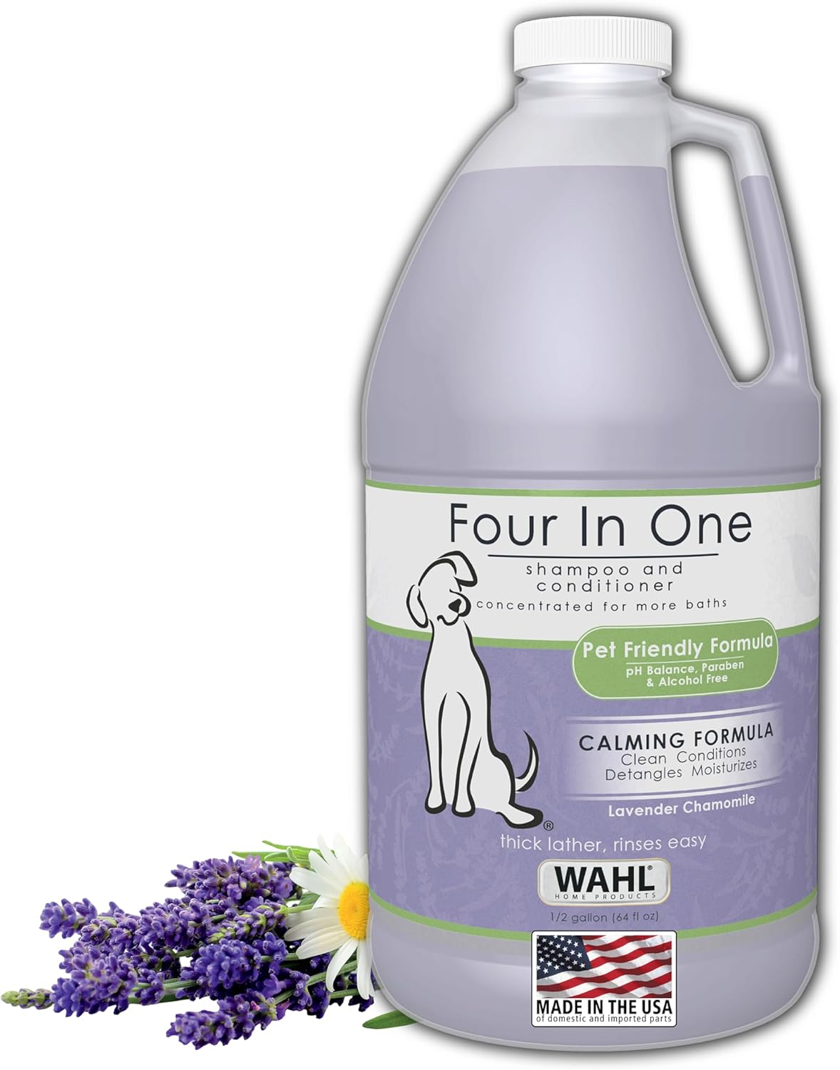 Wahl USA 4-in-1 Calming Dog Shampoo with Lavender Chamomile Scent - Cleans, Conditions, Detangles, & Moisturizes - Pet Friendly Formula - 24 Oz - Model 820000A - Image 10