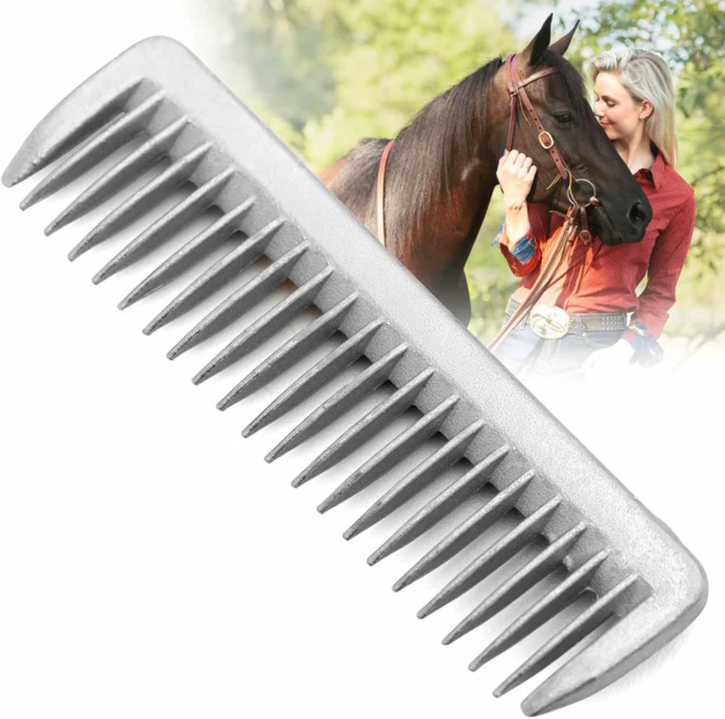 Jeffers Equine Braiding Comb for Horses - Durable Plastic Mane Comb for Braiding, Banding, Ponytails, Grooming, Detangling, Styling Tool for Horse, Ponies, Pets, Travel, Barn or Show - Image 9