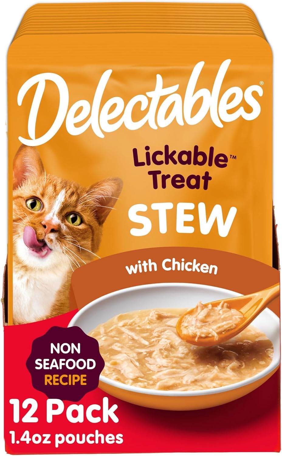 Delectables Non-Seafood Stew Lickable Wet Cat Treats, Variety Pack, 1.4 Ounce (Pack of 12) - Image 13