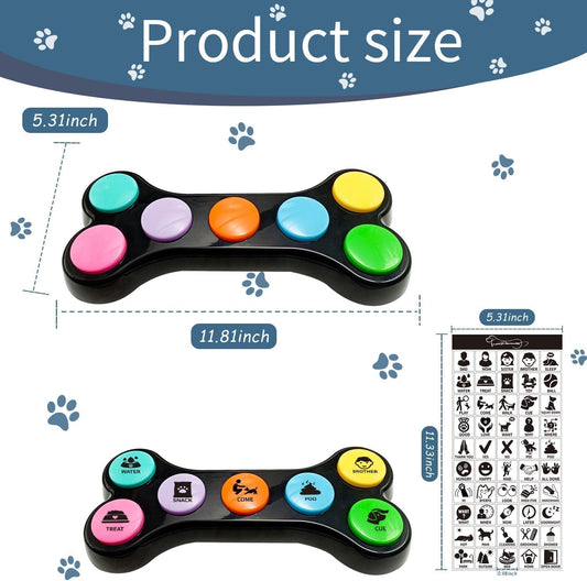 Recordable training buzzers for pets with colorful buttons
