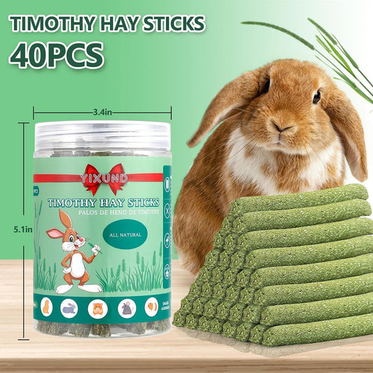 YIXUND organic timothy grass sticks close up showing natural handmade texture