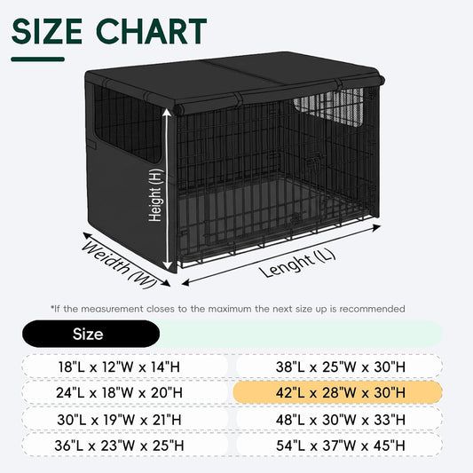 TENTVIA 600D Oxford cloth pet cage cover side view highlighting the breathable mesh ventilation window