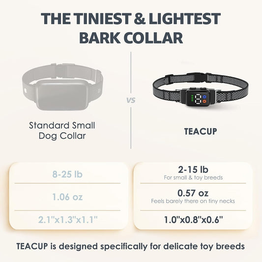 Close up of Elecane Teacup collar magnetic charging port