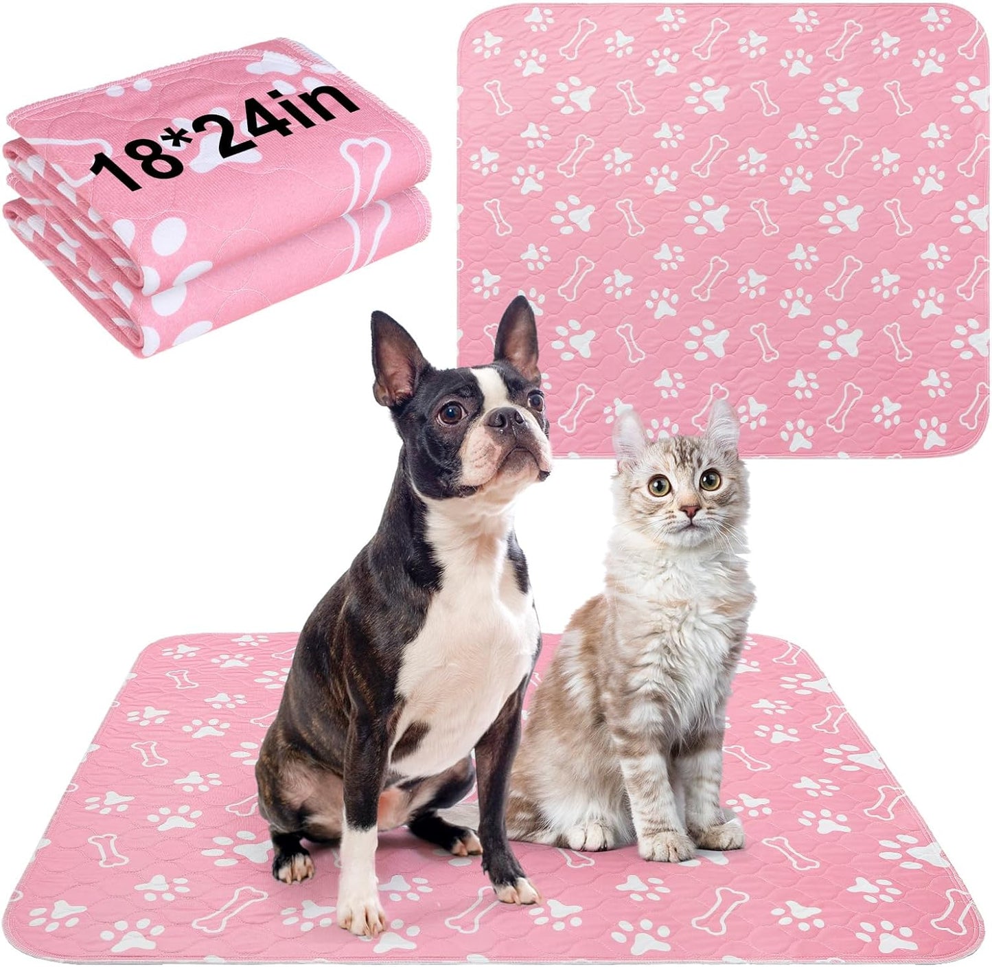 BEAUTYZOO 6 Pack Washable Pee Pads for Dogs, Reusable Puppy Pads for Potty Training, Waterproof Super Absorbent Whelping Pads Mats Non Slip Against Urine for Small Medium Dogs Cats, 16" x 24" - Image 15