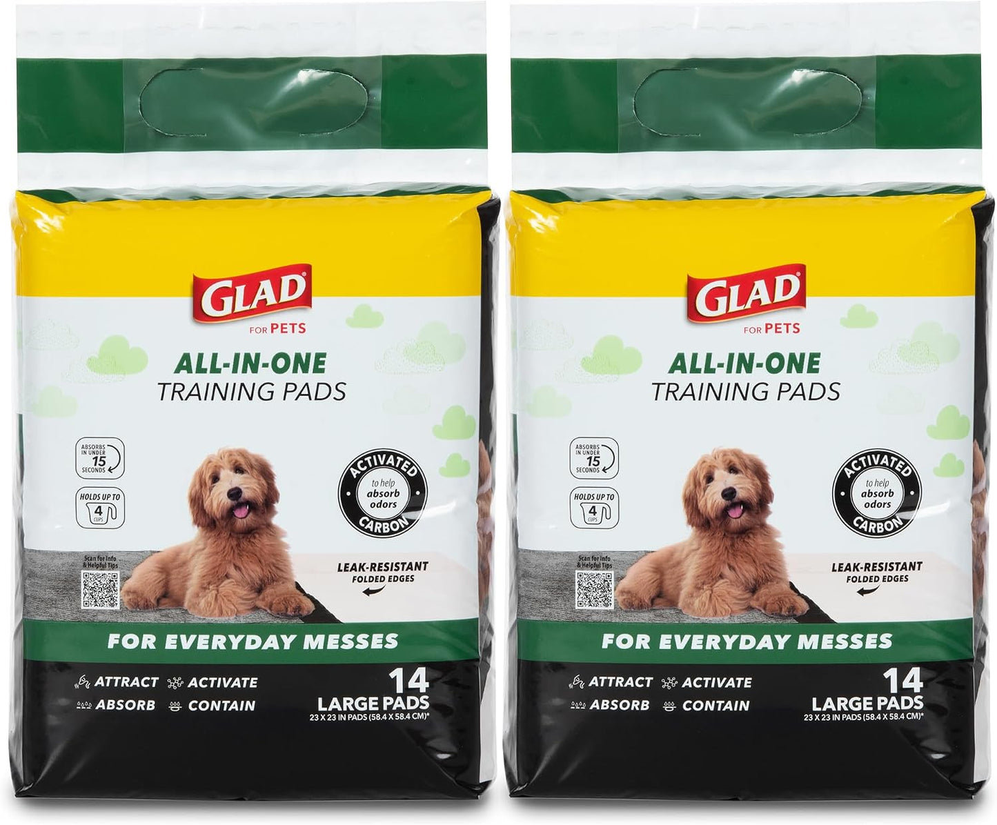 Glad for Pets Black Charcoal Puppy Pads - 6-Layer Leak-Proof Construction, Activated Carbon Odor Control, Pheromone Attractant - Disposable Dog Pee Pads for Potty Training, 23 x 23 in, 100 Count - Image 15