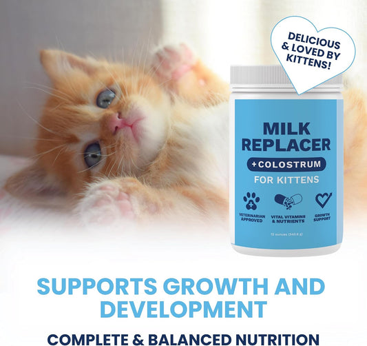 Under the Weather milk replacement formula close up label showing colostrum ingredients