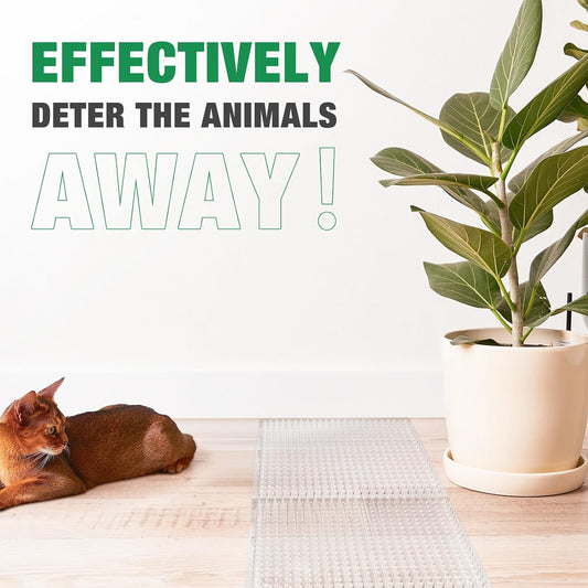Zipcase cat deterrent mat showing plastic spike texture