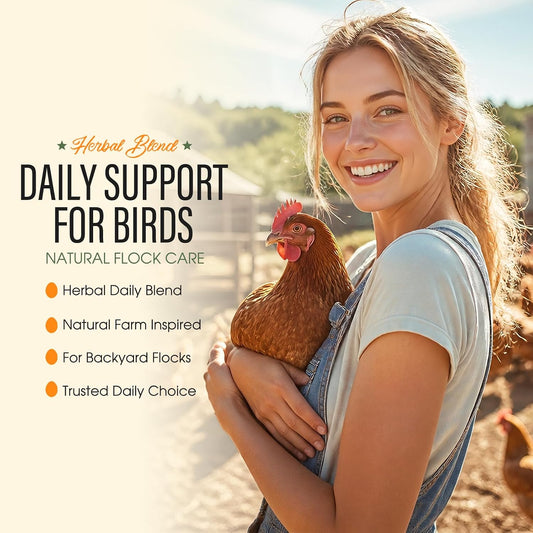 Aevezom herbal poultry wormer supplement pouch displayed on a clean background.