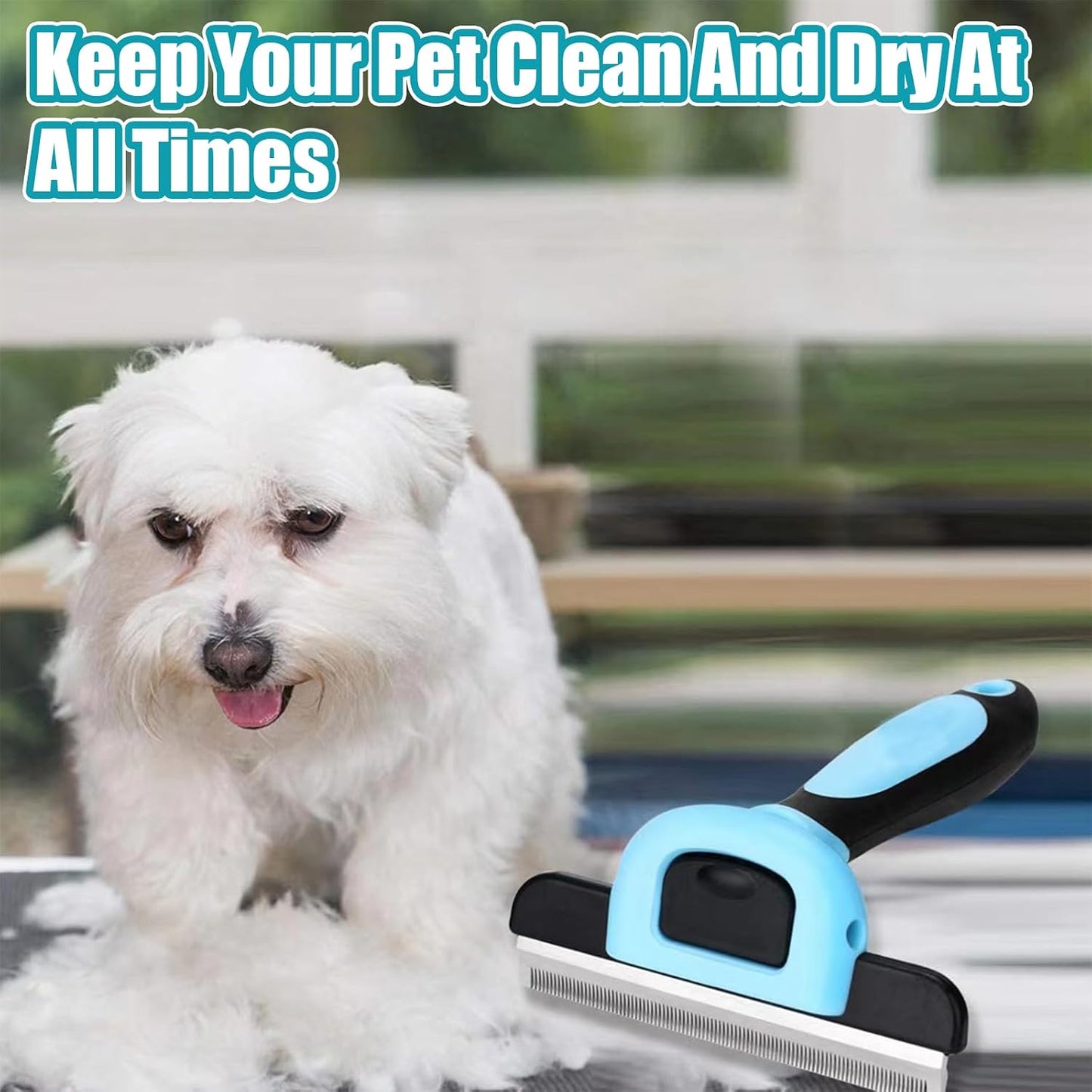 Bestac dog and cat deshedding tool packaging