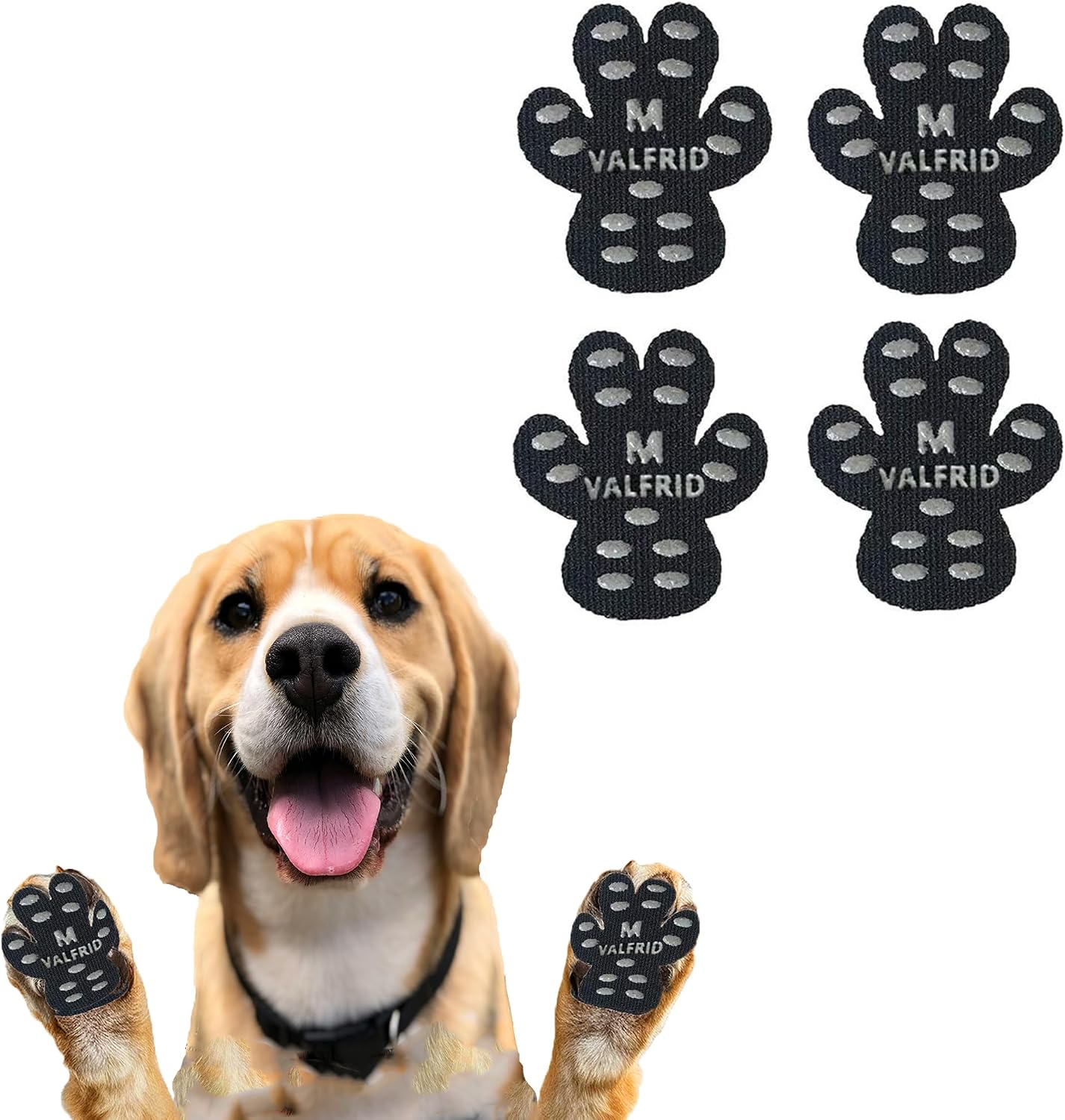 VALFRID Paw Protector Anti Slip Paws for Dogs,Dog Grippers for Senior Dogs,Paw Pads for Hot Pavement, Durable Traction Pads for Hardwood Floors XXL Black 60 Pieces - Image 15