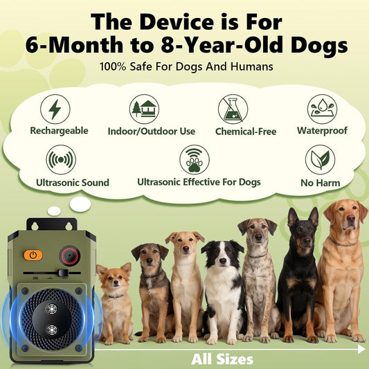 Side profile of Djnfgq dog bark deterrent device