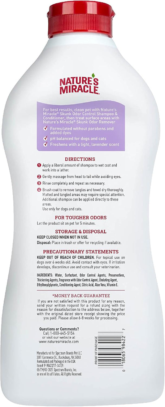 Nature's Miracle pet odor neutralizing shampoo lavender fragrance for dogs