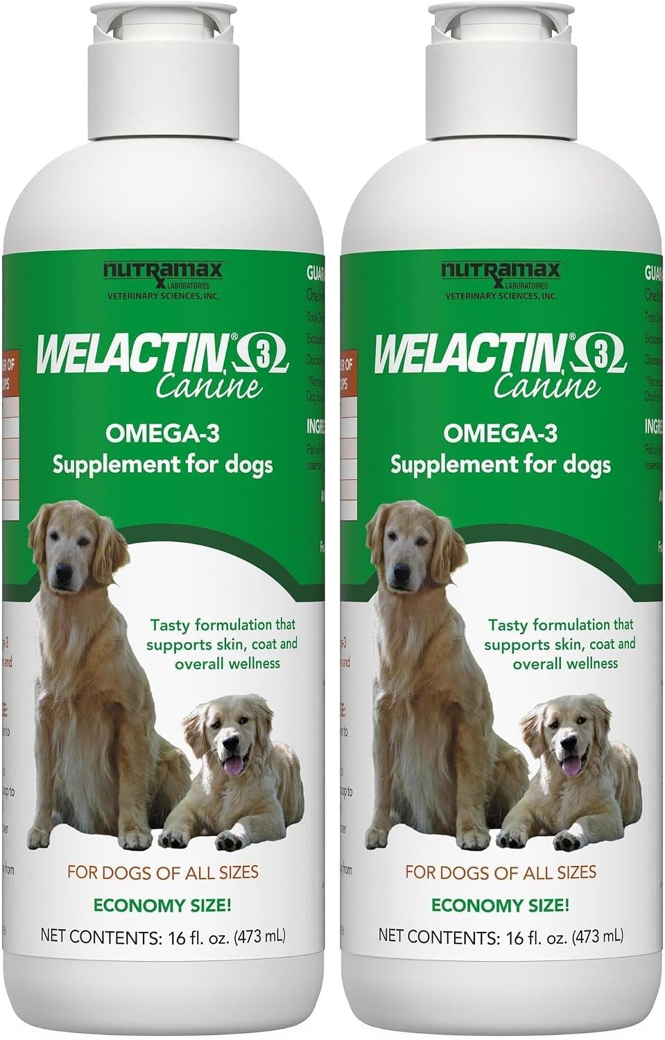 Nutramax Welactin Omega 3 Fish Oil for Dogs, Skin and Coat Health Supplement, Plus Joint, Immune, Kidney, and Brain Support, Premium Omega 3 Fatty Acids, For Dogs, 16 Ounce Liquid - Image 9