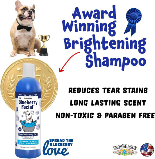 Authentic South Bark Blueberry Facial pet shampoo packaging