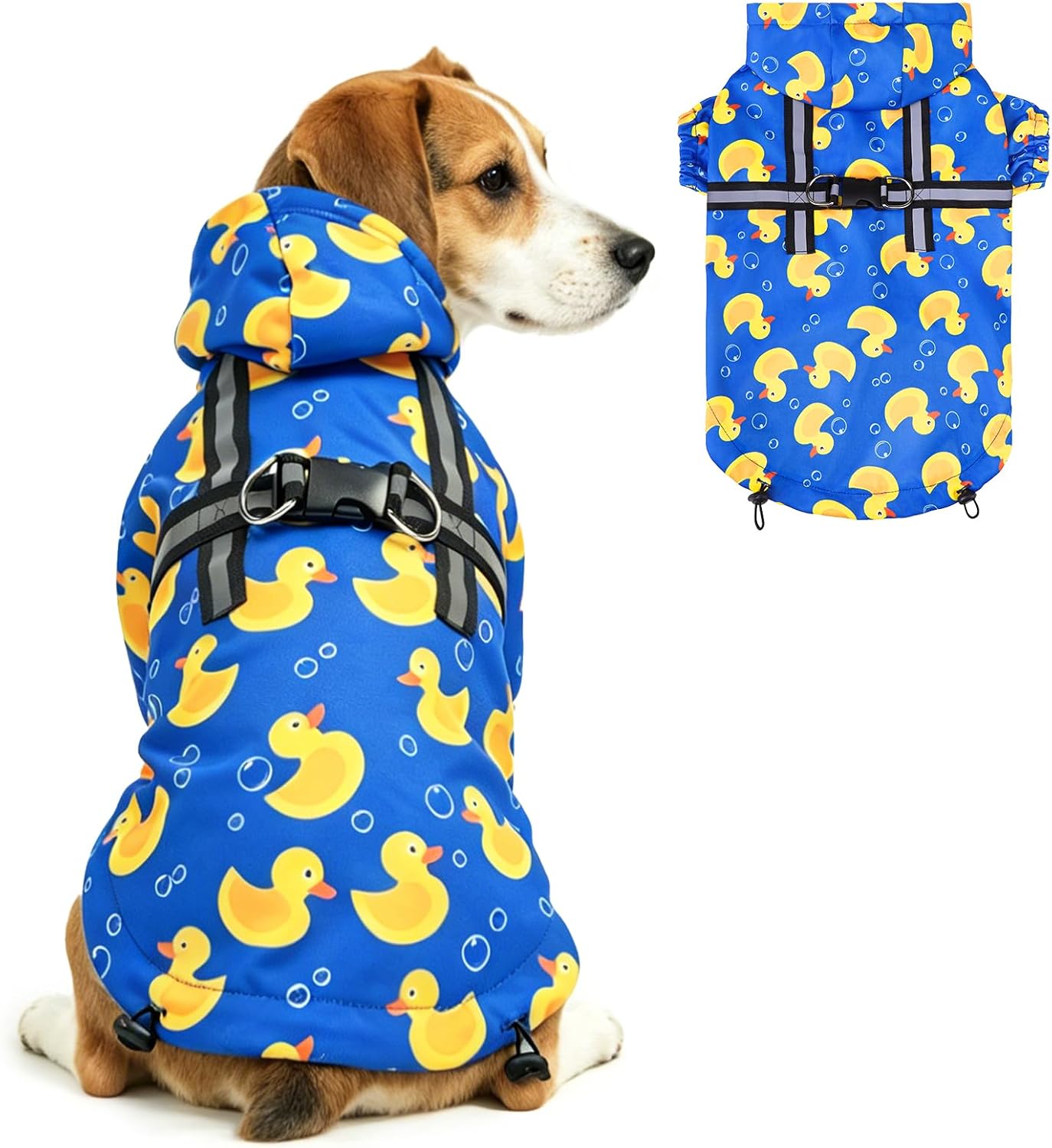 Adjustable snap buttons and windproof elastic cuffs on Pupteck pet apparel