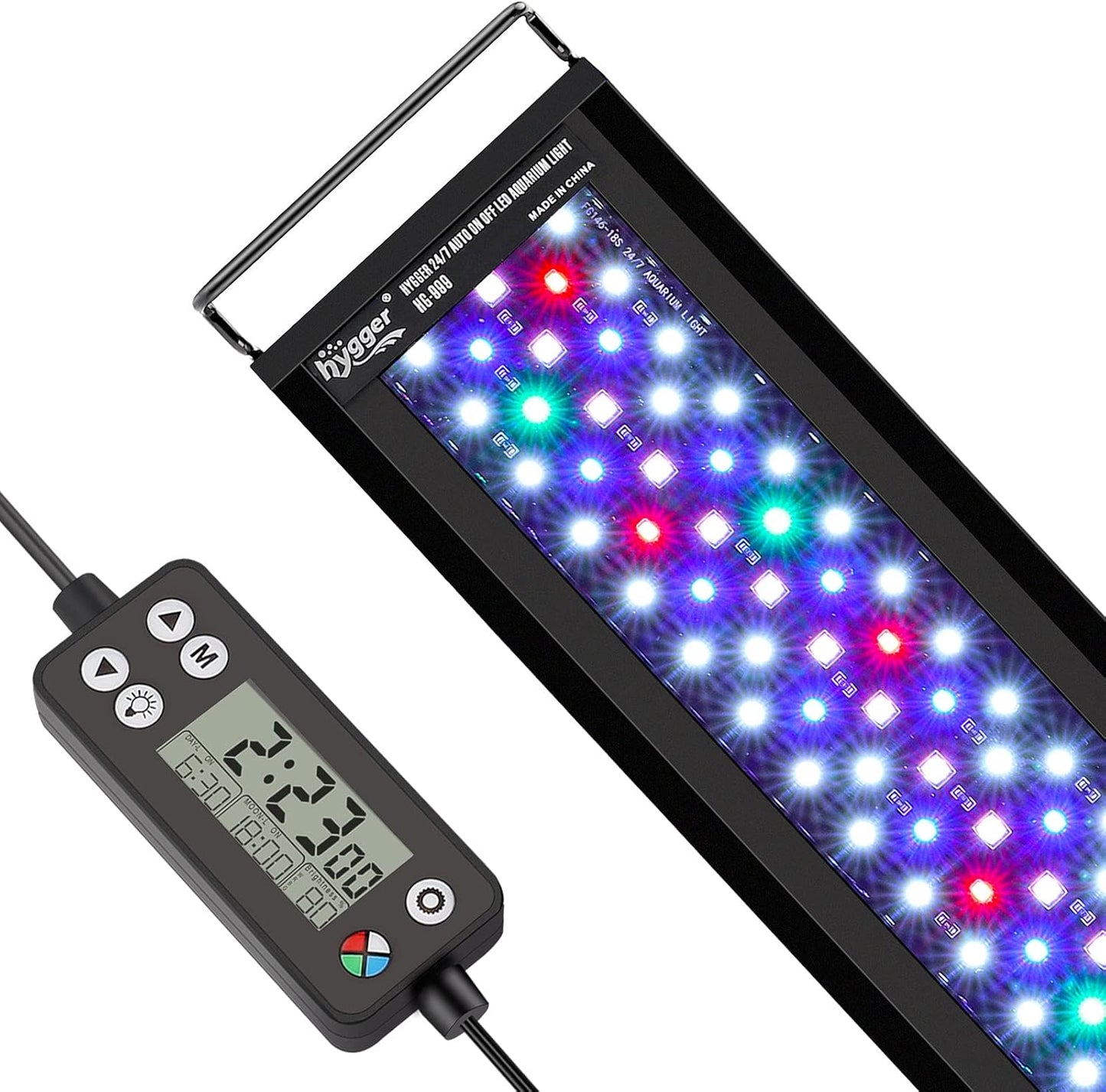 hygger Auto On Off LED Aquarium Light, Full Spectrum Fish Tank Light with LCD Monitor, 24/7 Lighting Cycle, 7 Colors, Adjustable Timer, IP68 Waterproof, 3 Modes for 12"-18" Freshwater Planted Tank - Image 12