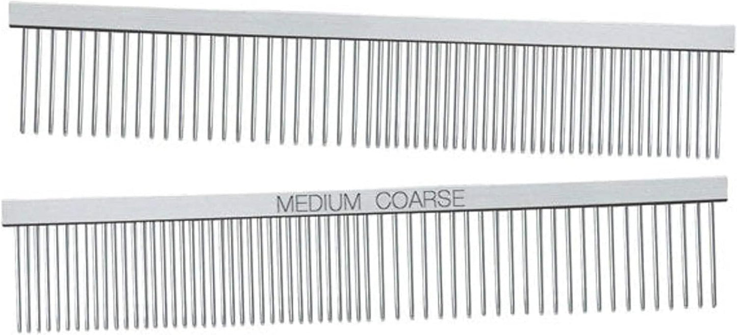 Master Grooming Tools greyhound comb showing contoured non-slip spine