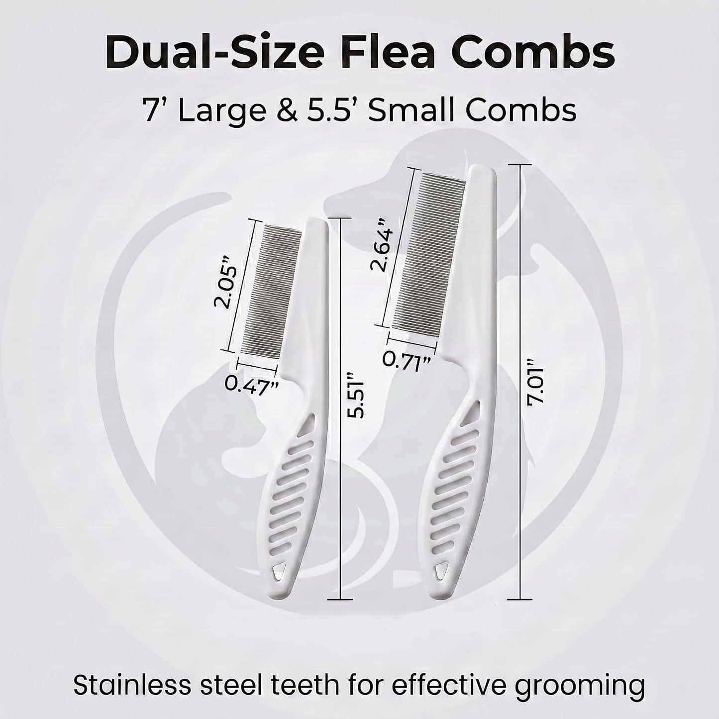 Upgraded 5 finger pet shedding glove set for dogs and cats close up view