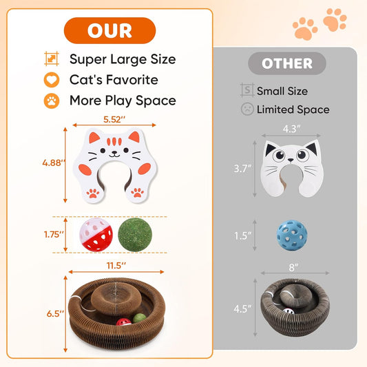 Dawnigo accordion cat scratcher in lounge shape