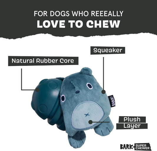 Barkbox toy with plush exterior and hidden rubber core