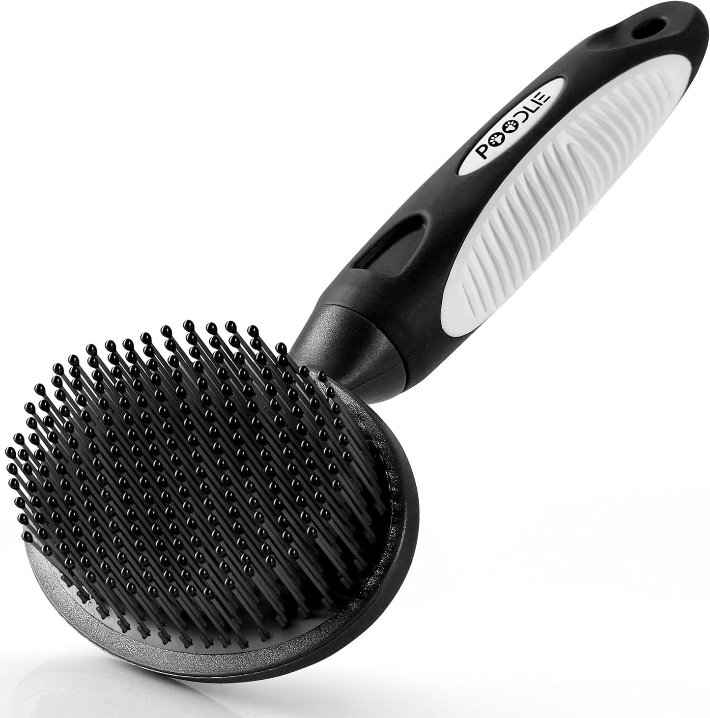 Round Bristle Pet Brush for Dogs and Cats - Soft Dog Brush for Grooming Short or Long Hair - Gentle Tool for Sensitive Skin Removes Dander, Dirt, and Detangles (Purple) - Image 10