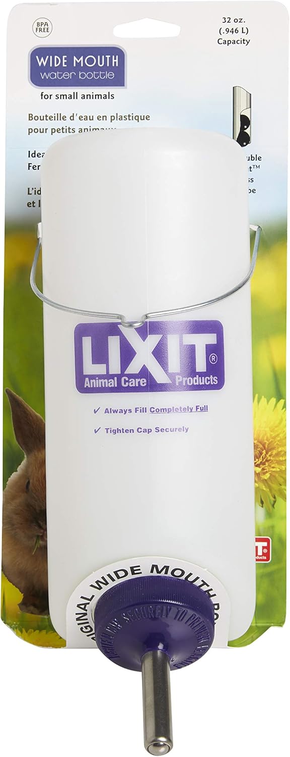 Lixit Pet Wide Mouth Water Bottle (16 oz), translucent, 8802 - Image 9