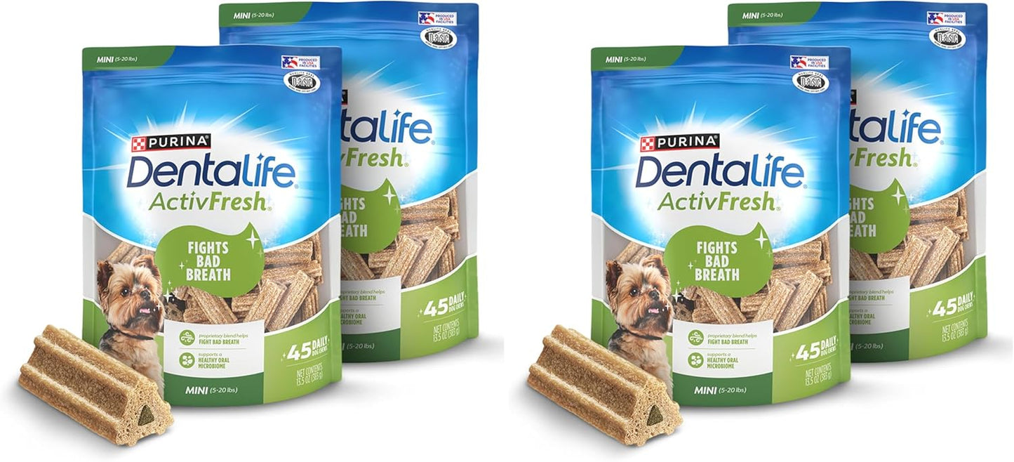 Dentalife ActivFresh Dog_Chews for Mini and Small Dogs 5-20 lbs., Dental-Chews to Freshen Breath, Chicken Flavor, 16.9 oz., 56 Chews - 56 ct. Pouch (Pack of 2) - Image 13