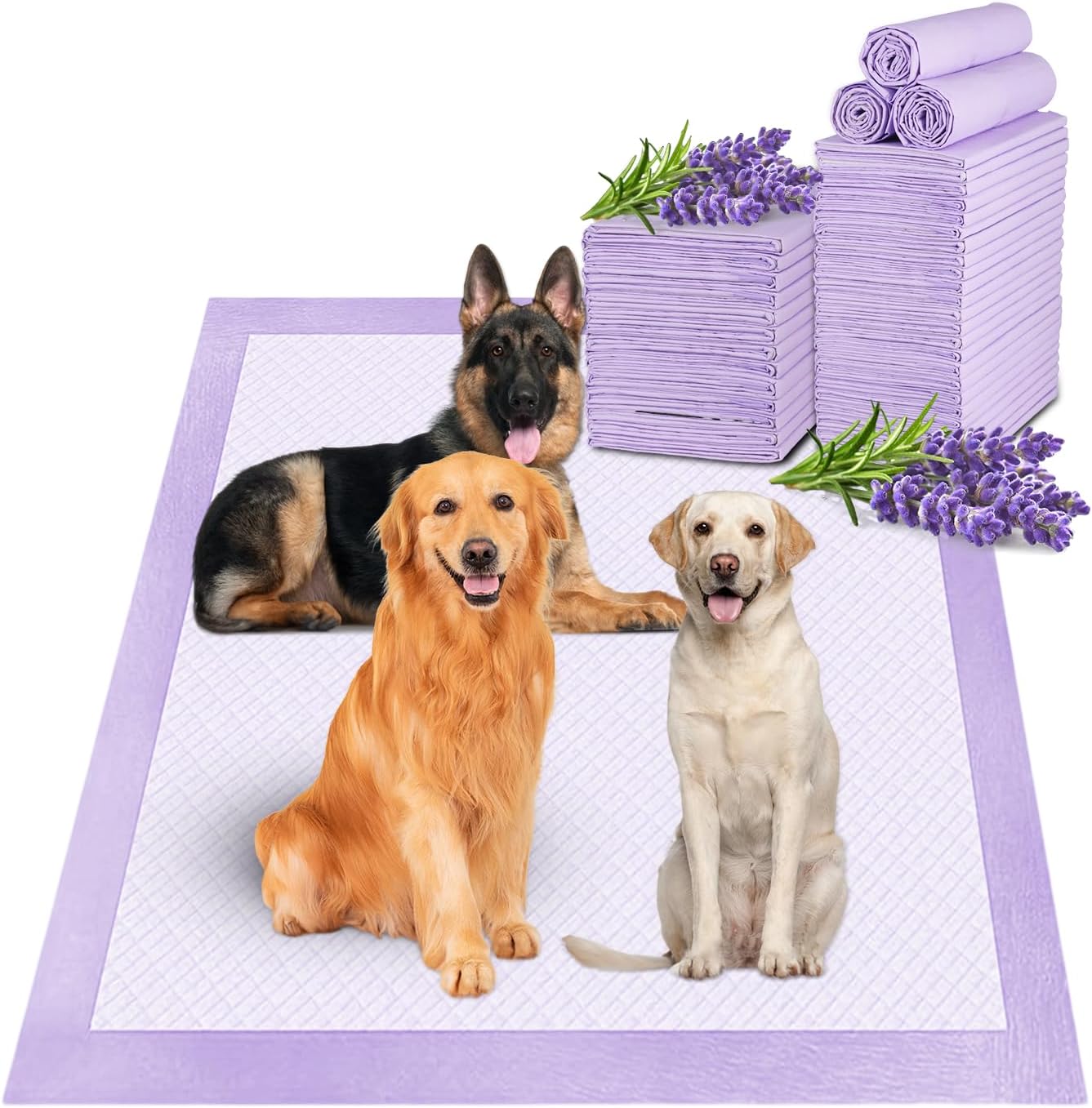 Boscute XXL Thicken 6 Layers Heavy Absorbent 30"x36" Pet Training Dog Pee Pads, Extra Large Polymer Leak-Proof Quick Dry Puppy Pee Pads, Disposable Pee Pads for Dogs Cats Rabbit - Image 9