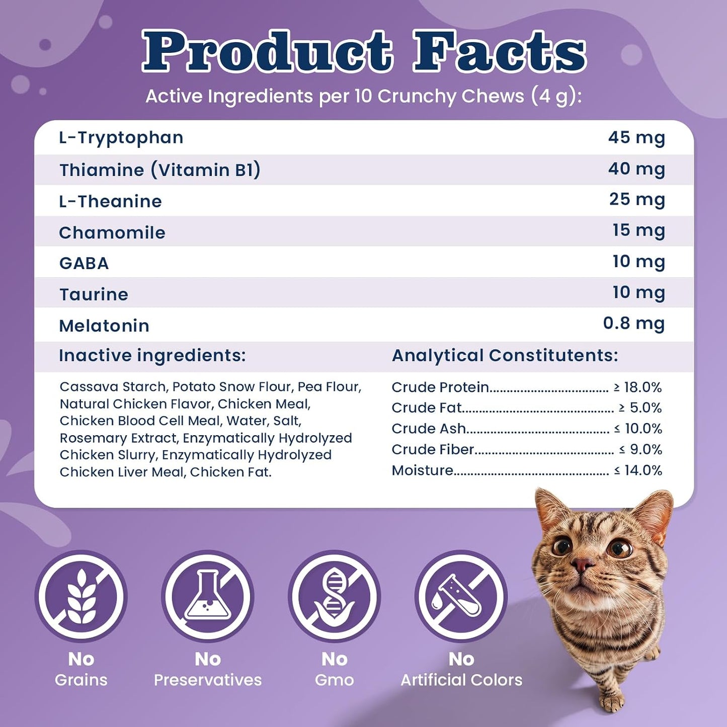 PLBKCTS Weallin calm treats designed for stress relief during travel and vet visits.