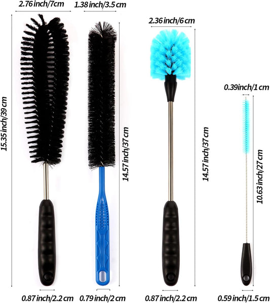 Premium nylon bristles on the Suseg aquarium maintenance tools close up.