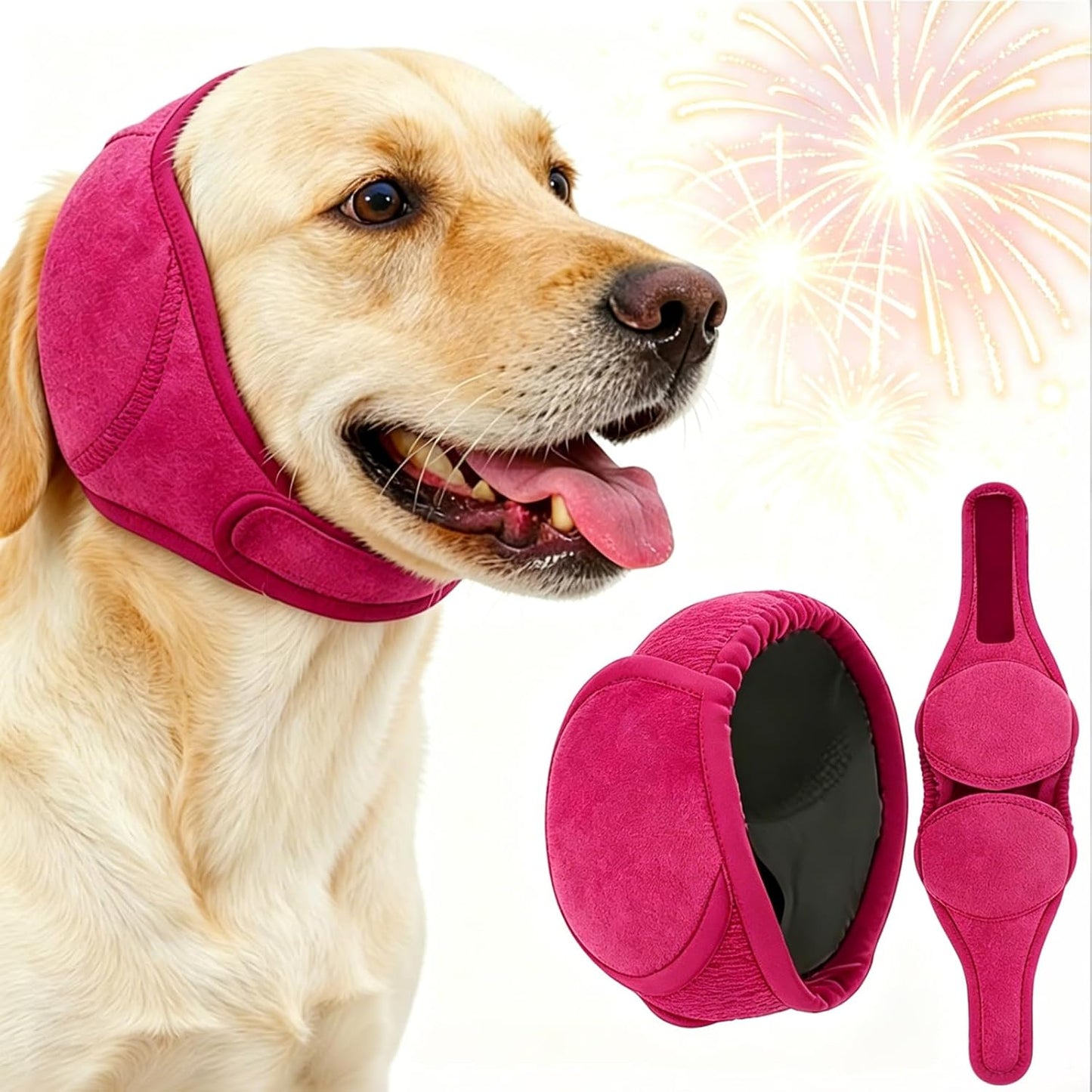 LHP Dog Ear Muffs Noise Cancelling, Calming Ear Cover Protection for Anxiety Relief, Thunder, Fireworks, Ear Wraps for Dog Travel and Grooming, Hematoma Prevention (Gray, L) - Image 9