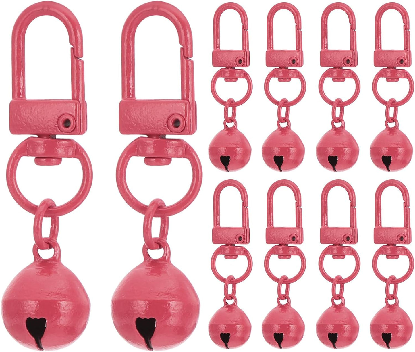 PATIKIL 10 PCS Dog Bell, Cat Bell Small Pet Collar Bells Keychain Cute Bulk Loud Jingle for Dog Collar Charm Pendant - Image 15