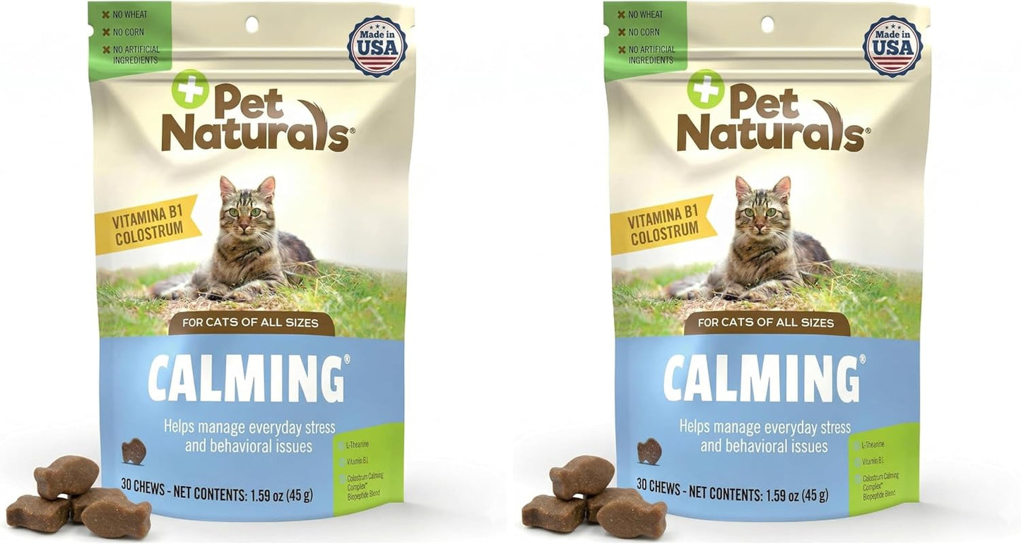 Pet Naturals Calming Chews for Cats, Anxiety Relief with Gentle Ingredients for Thunder, Fireworks, Travel, Grooming, Calming Pet Treats, Chicken Flavor, 30 Count - Image 9