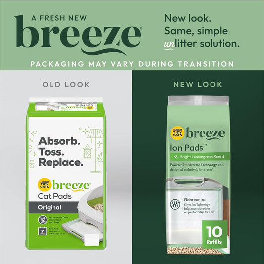 Purina Tidy Cats Breeze refill pads in branded packaging