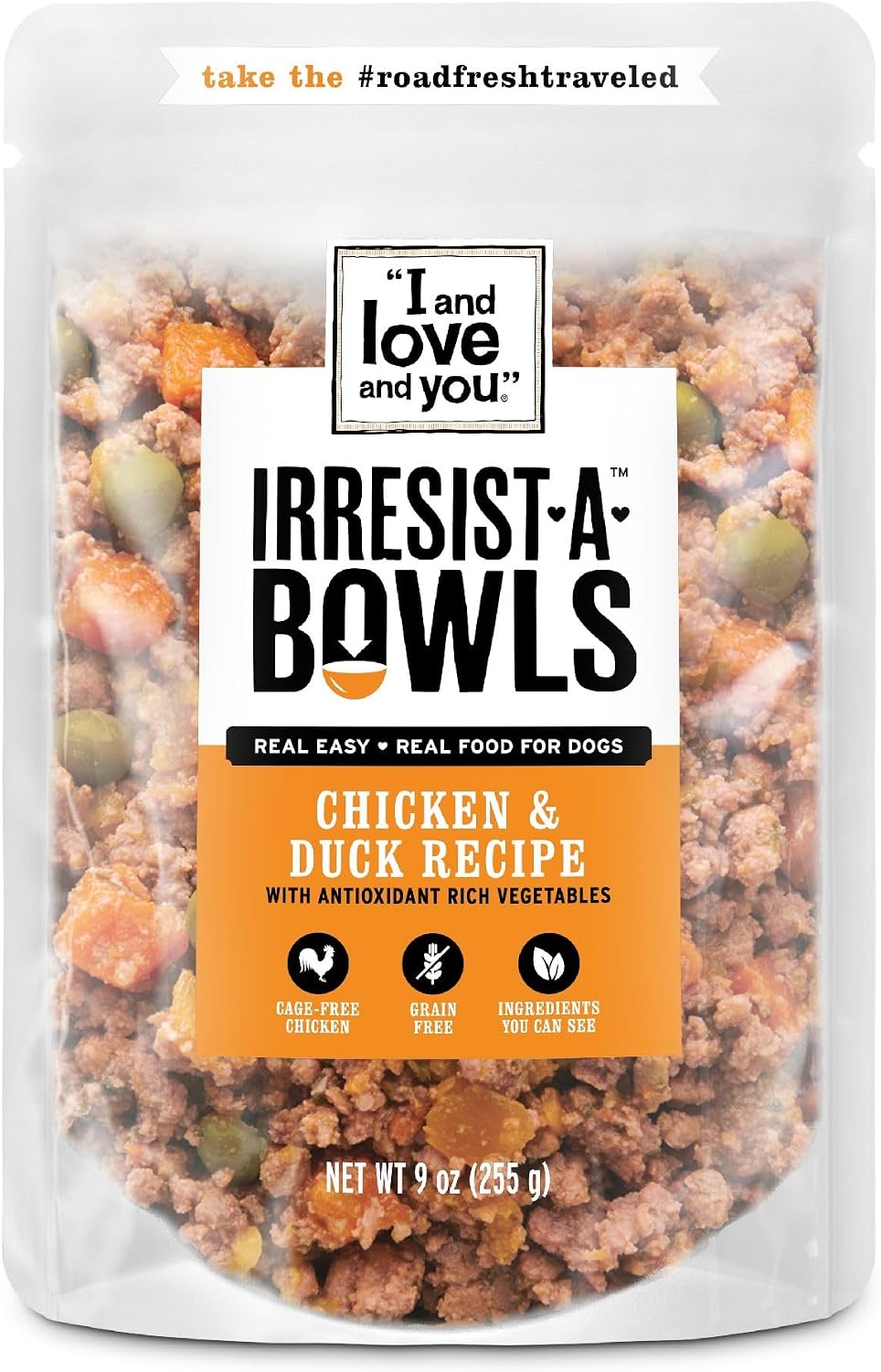 I AND LOVE AND YOU Irresist-a-Bowls Freeze Dried Dog Food - Chicken + Beef- Prebiotics, Grain Free, Filler Free, Meal Enchancer, 9oz Pouch, 4pk - Image 10