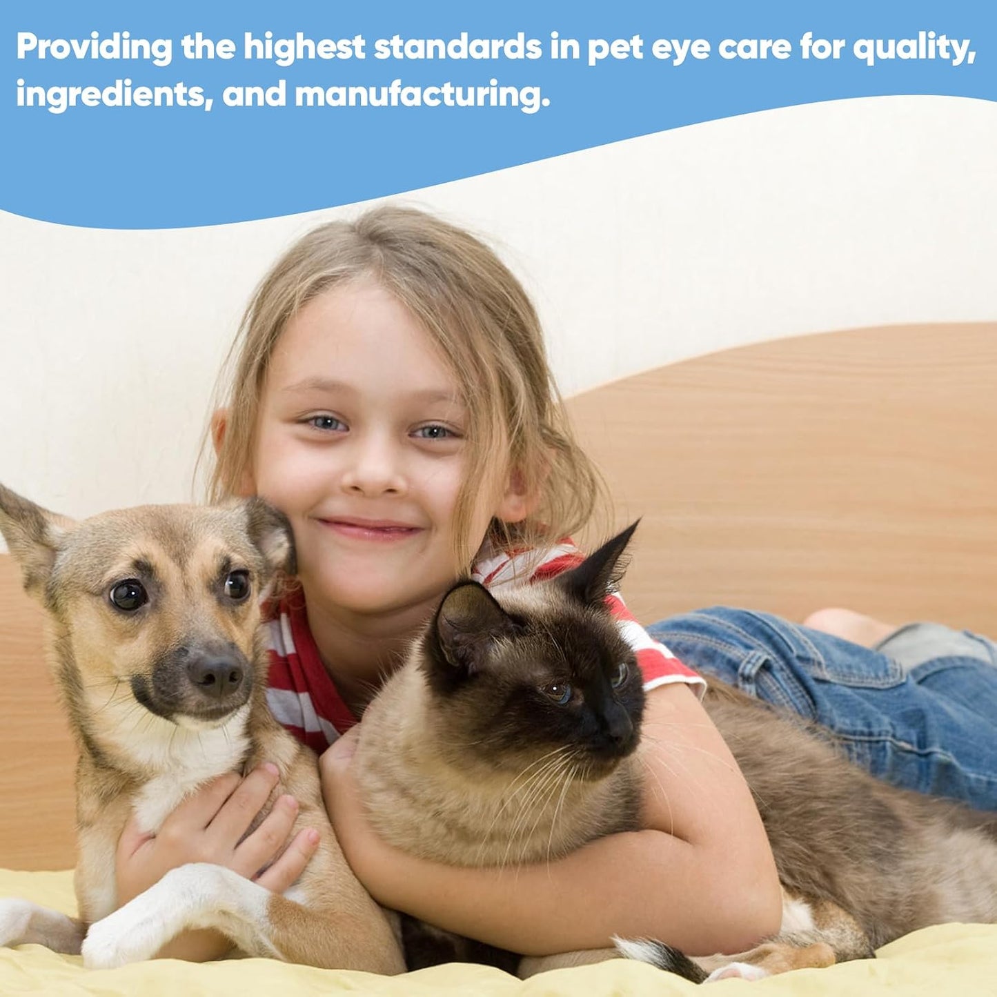 Premium imported pet eye wipes for daily dog and cat grooming maintenance
