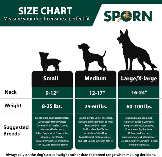 Side profile of Sporn no pull harness on dog