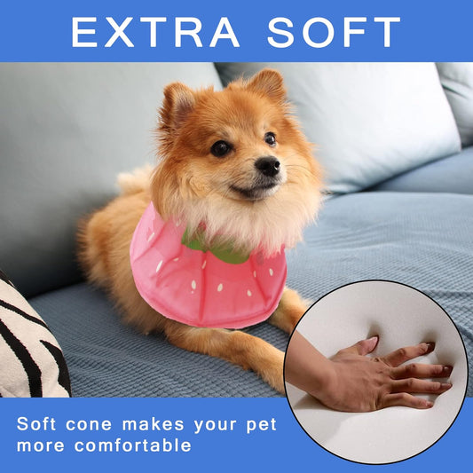 Leeper adjustable Elizabethan collar for dogs and cats soft alternative cone of shame