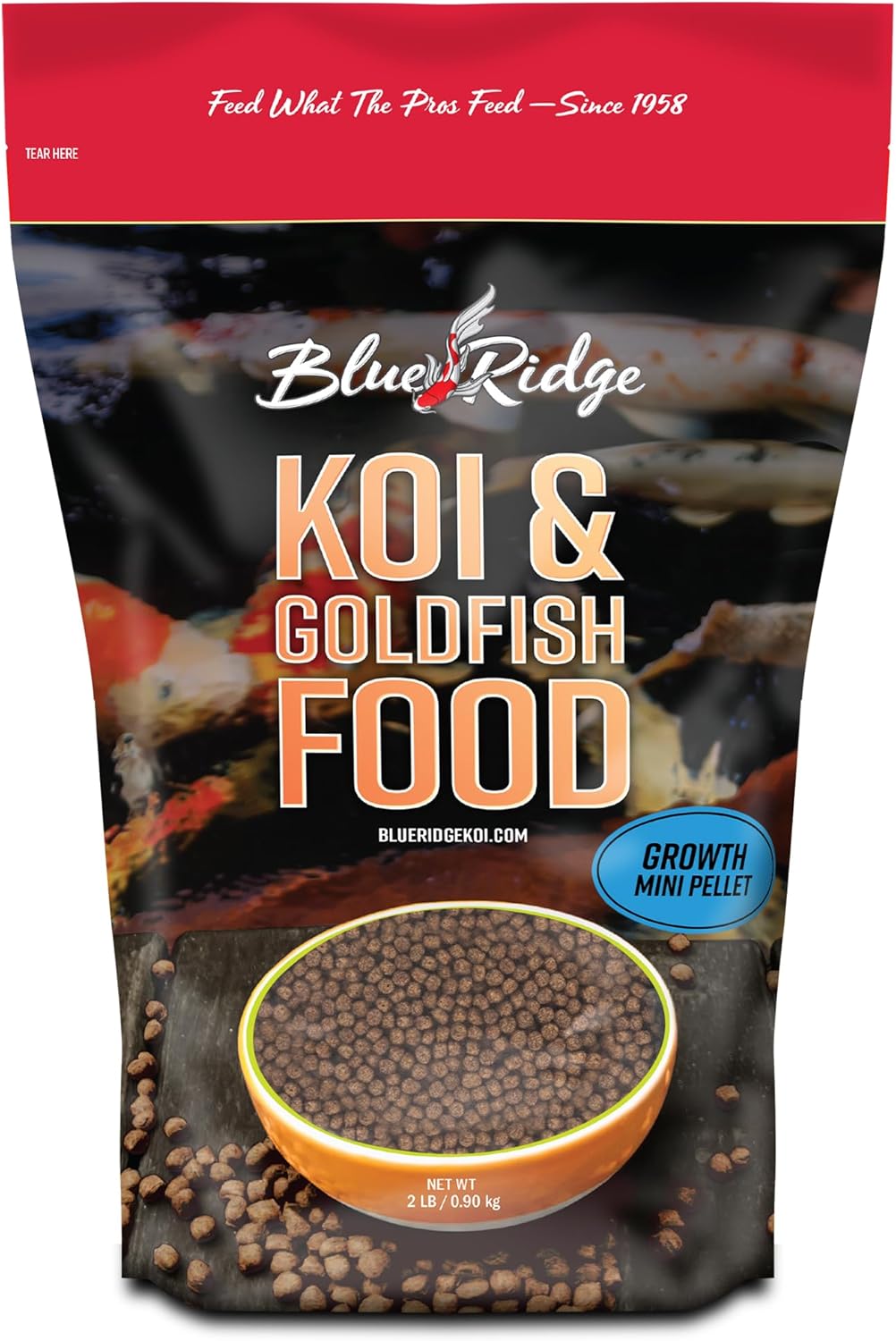 Blue Ridge Koi Fish Food 5lb - Koi Food Mini Growth Formula, Goldfish Food, Premium Fish Food for Ponds, Ponds Fish Food, Floating Pond Pellets - Image 13