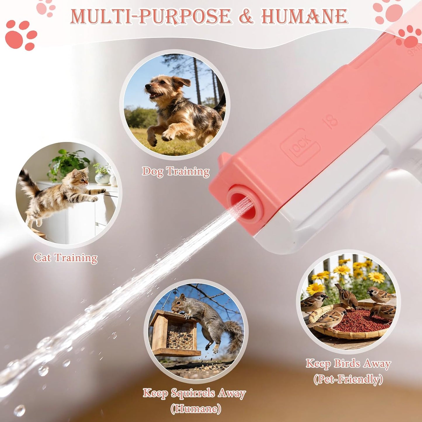 Two pack pet deterrent spray for household use