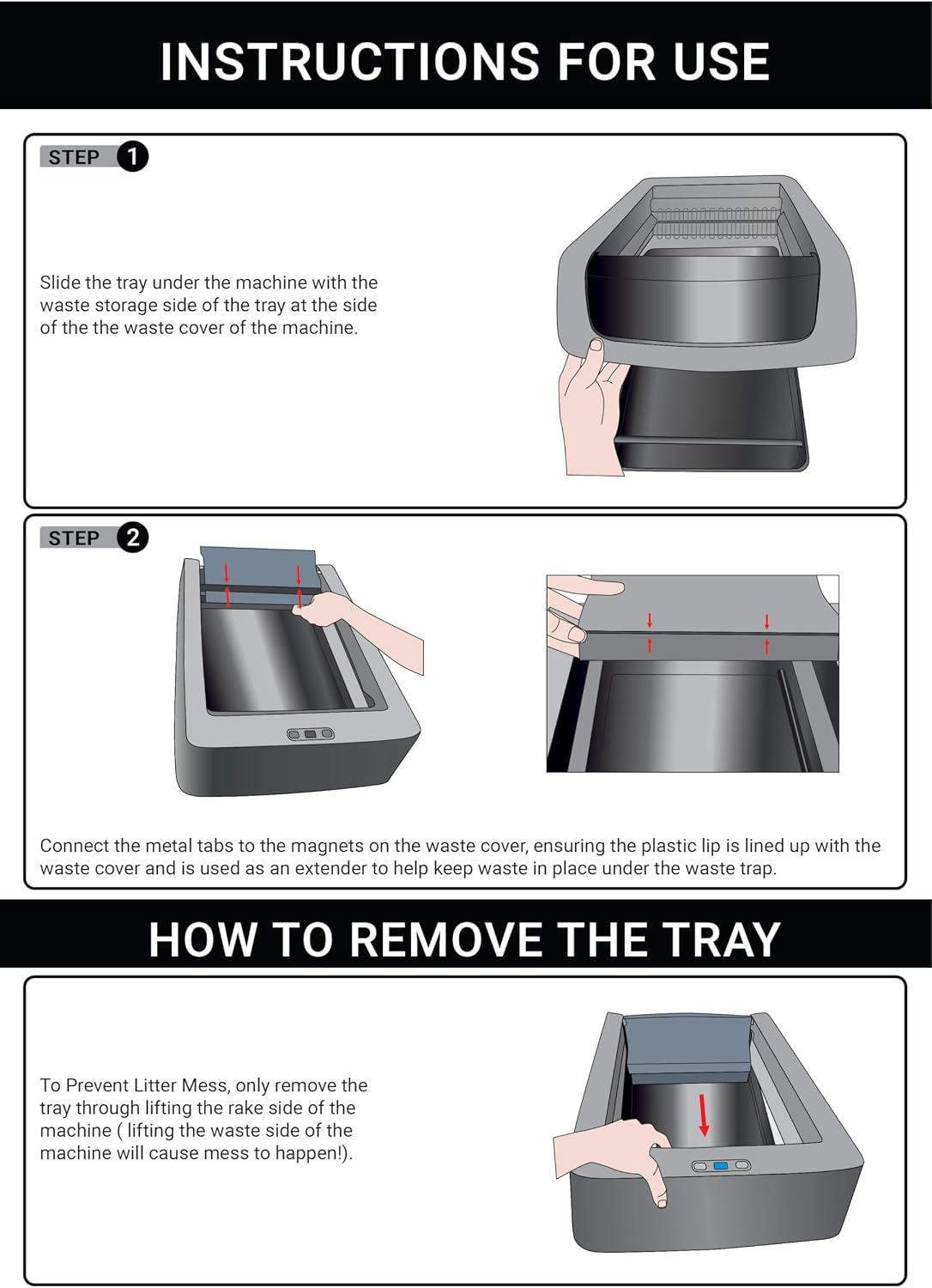 Cosparx stainless steel tray with included cat teaser toy