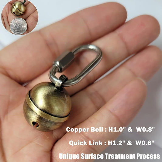 PILHCY extra loud cat and dog tracking bells with stainless steel quick link attached